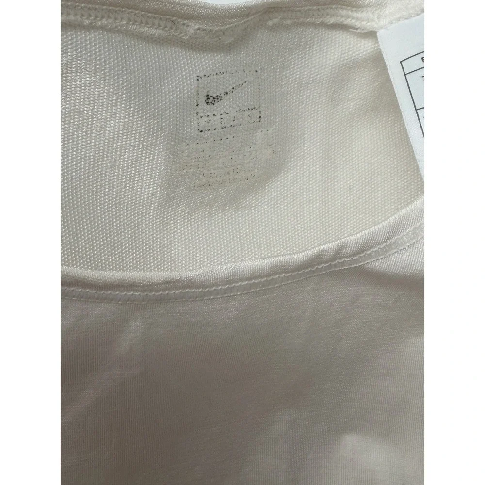 Nike Top Womens Small Cream Compression Tank Fitted Active Workout Fitness Train